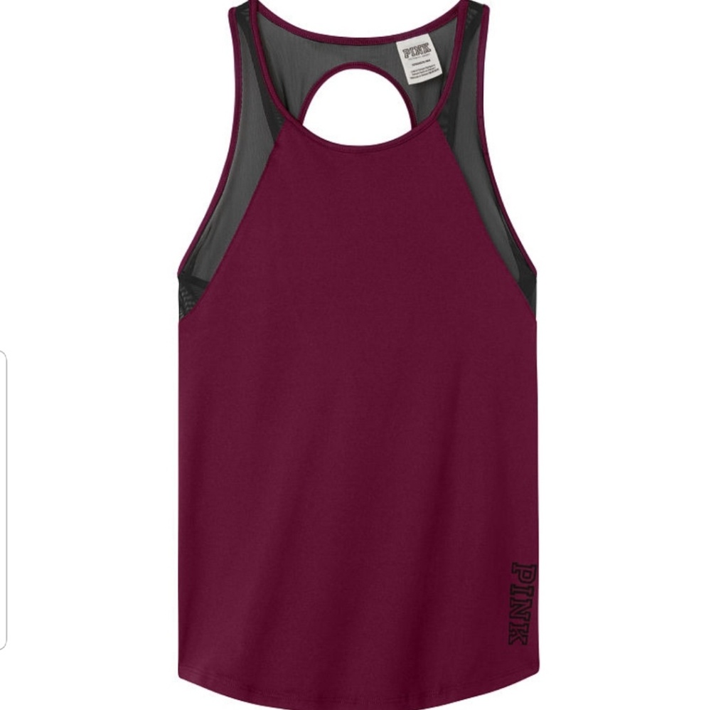Flash Sale! VS PINK OPEN BACK MESH TANK